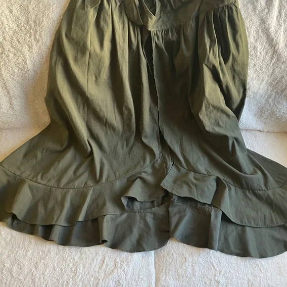 Green(army) Wrap Summer Dress - Picture 8 of 8